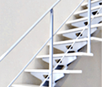 階段バリエーション　inline white　写真
